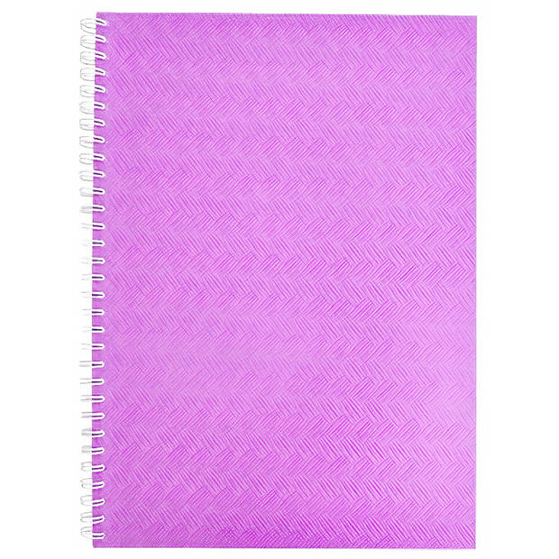 Verhaak fotoplakboek A5 21,5 x 16 cm karton/pergamijn roze