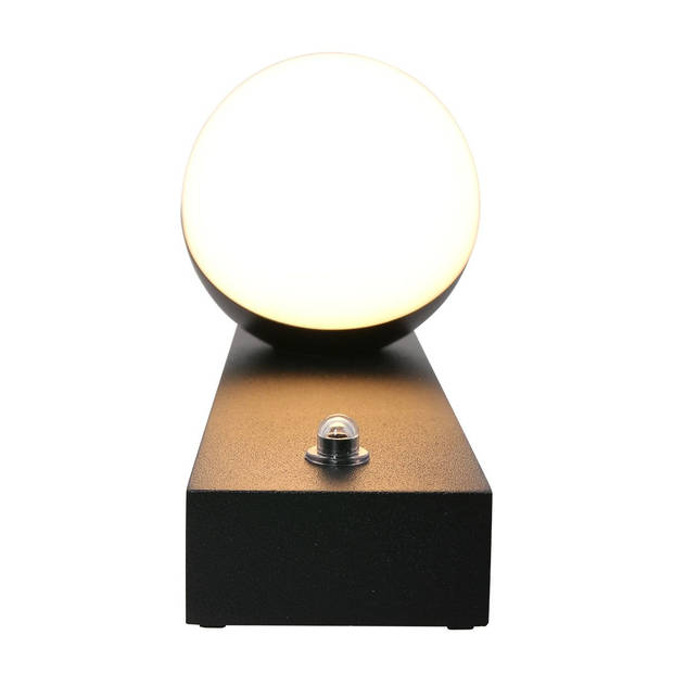 Steinhauer Buitenlamp Ball incl. LED 1 lichts dag nacht sensor zwart