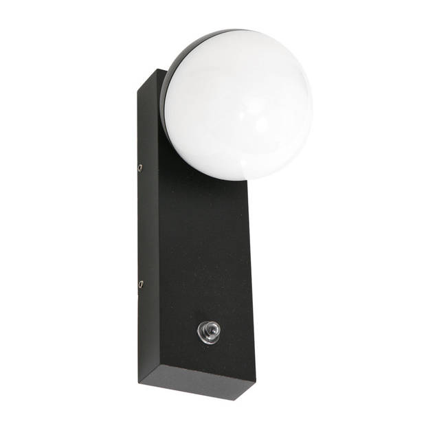 Steinhauer Buitenlamp Ball incl. LED 1 lichts dag nacht sensor zwart
