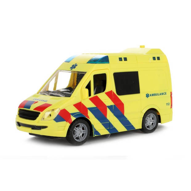 Toi-Toys ambulance junior 21 cm geel