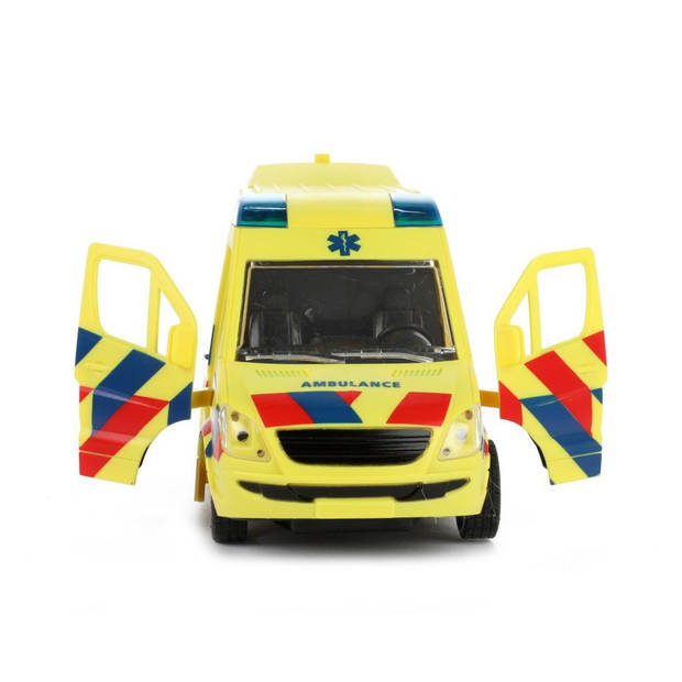 Toi-Toys ambulance junior 21 cm geel