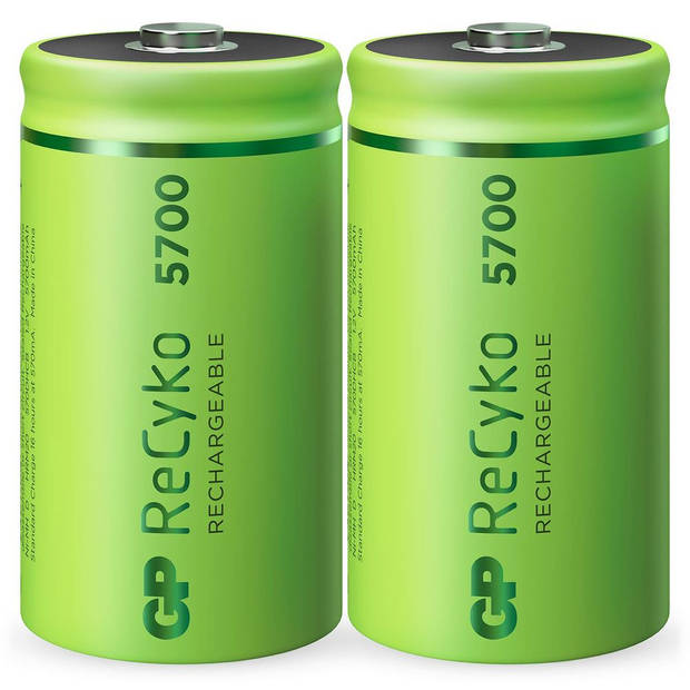 GP ReCyko D 5700mAh 2 stuks Oplaadbare NiMH Batterij
