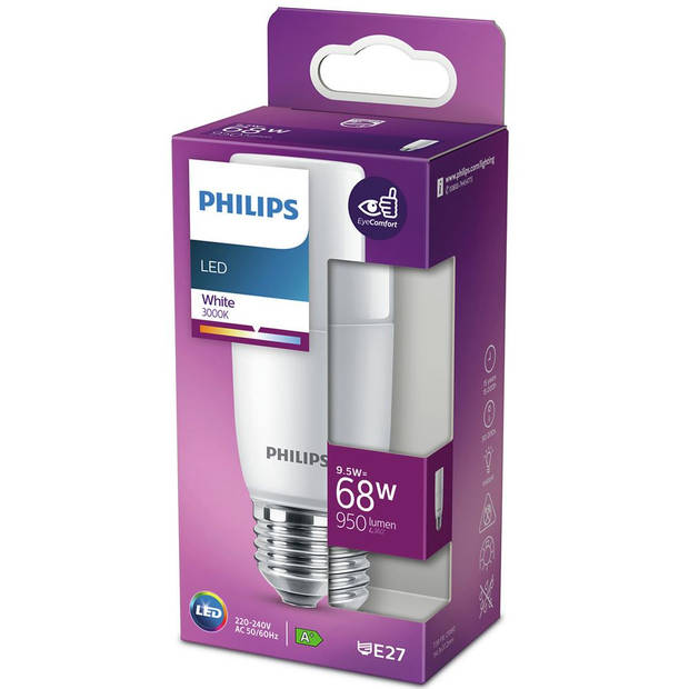 Philips LED Lamp E27 9,5W Buis