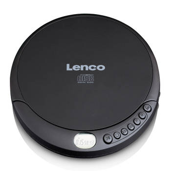 Portable CD speler met oplaadfunctie Lenco Zwart