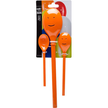 Zak!Designs - Happy Spoon Mini 20 cm Set van 3 Stuks - Melamine - Oranje