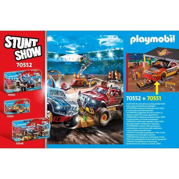 PLAYMOBIL - 70552 - Stuntshow-reparatiewerkplaats