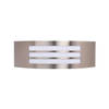 LED Tuinverlichting - Buitenlamp - Manipu 2 - Wand - RVS - E27 - Vierkant