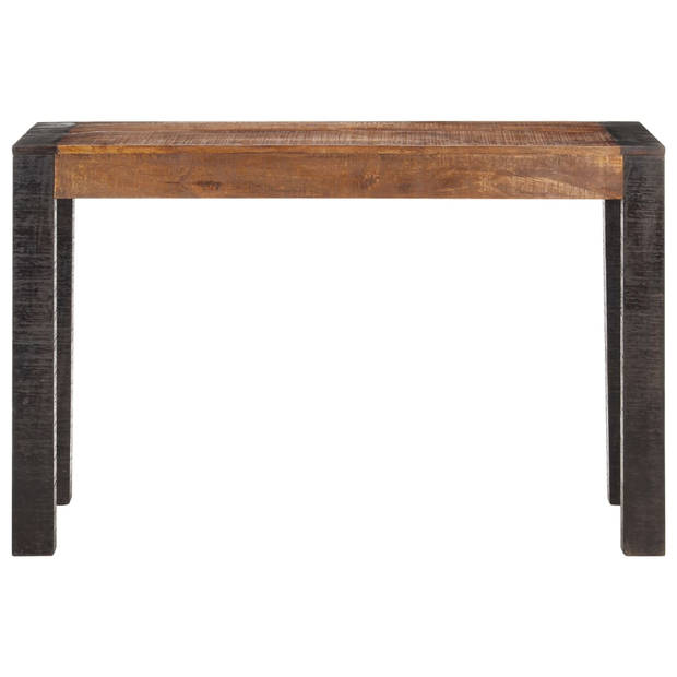 The Living Store Industriële Houten Eettafel - 120 x 60 x 76 cm - Massief Mangohout