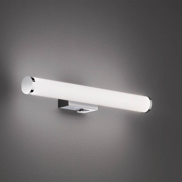 LED Spiegelverlichting - Trion Matero - 4W - Spatwaterdicht IP44 - Warm Wit 3000K - Glans Chroom - Aluminium