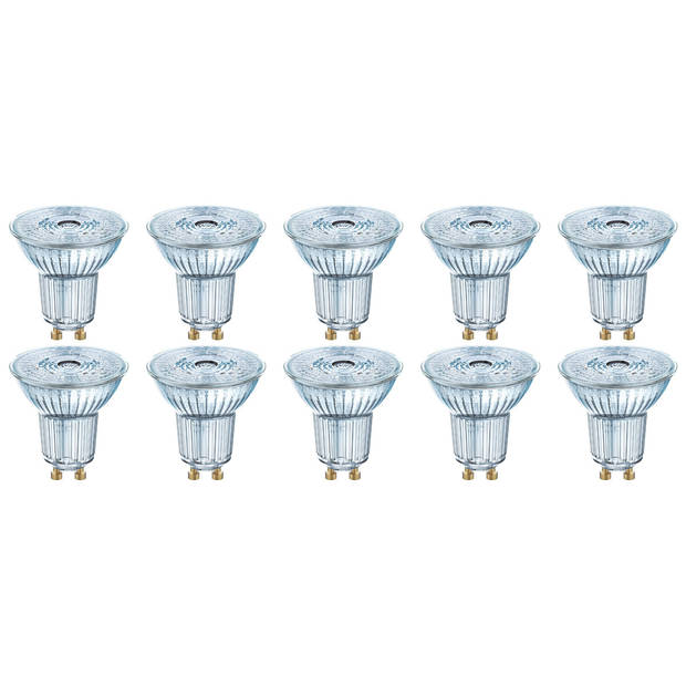 LEDVANCE - LED Spot 10 Pack - Parathom PAR16 927 36D - GU10 Fitting - Dimbaar - 3.7W - Warm Wit 2700K Vervangt 35W