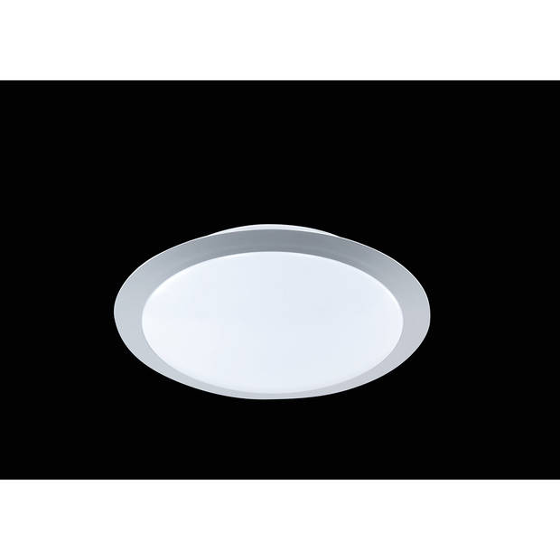 LED Plafondlamp - Plafondverlichting - Trion Ginzon - 9W - Warm Wit 3000K - Dimbaar - Rond - Mat Titaan - Aluminium