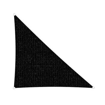 Compleet pakket: Sunfighters driehoek 4x5x5.4m Zwart met RVS Bevestigingsset en buitendoekreiniger