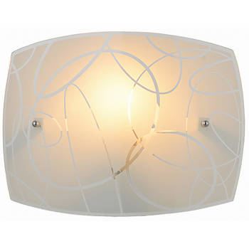 LED Wandlamp - Wandverlichting - Trion Spirilo - E27 Fitting - 1-lichts - Vierkant - Mat Wit - Aluminium
