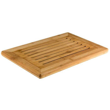 FSC® Bamboe Houten Broodsnijplank + Kruimelvanger Broodplank hout