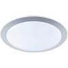 LED Plafondlamp - Plafondverlichting - Trion Ginzon - 9W - Warm Wit 3000K - Dimbaar - Rond - Mat Titaan - Aluminium