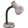 LED Bureaulamp - Tafelverlichting - Trion Printon - E27 Fitting - Rond - Mat Grijs - Kunststof