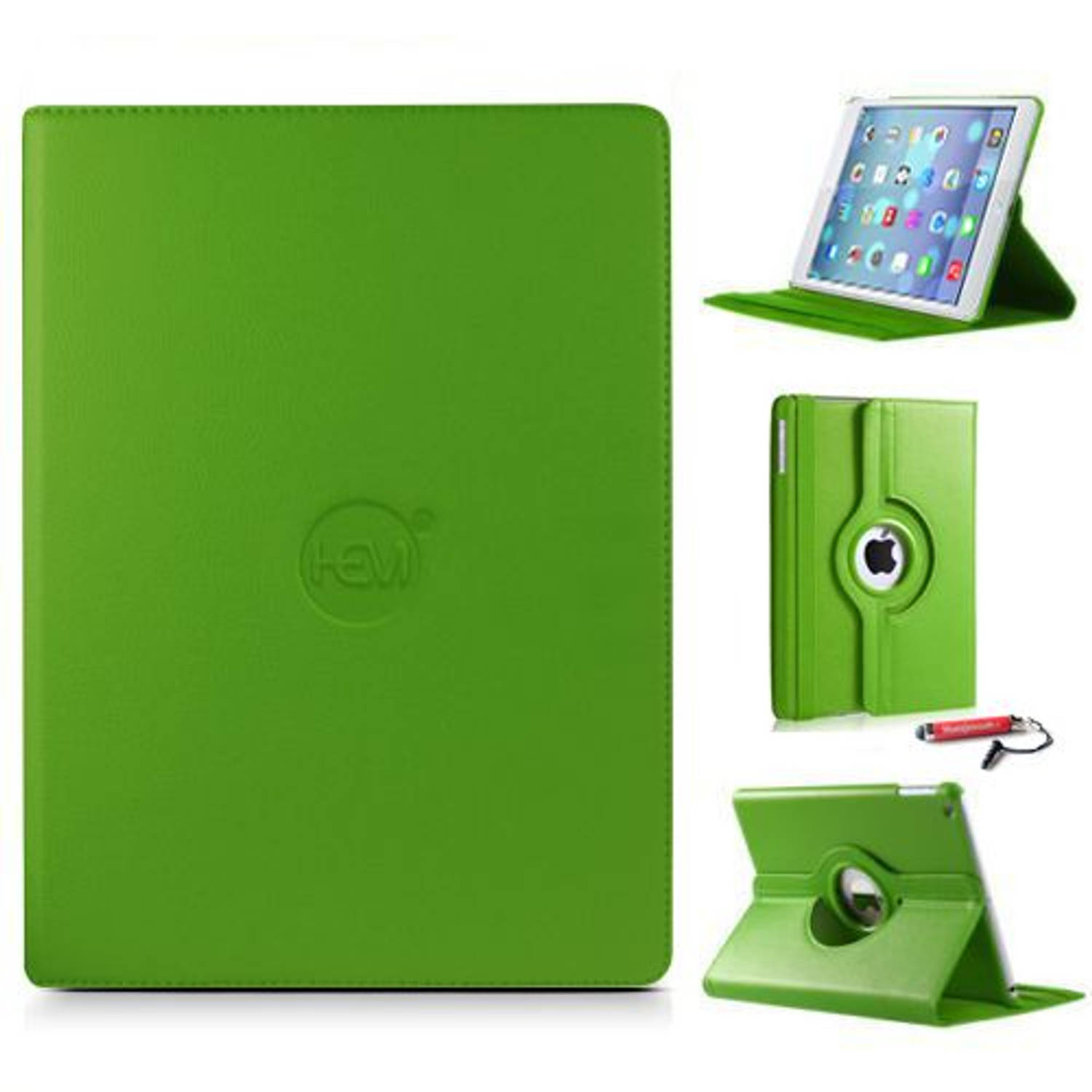 10 inch universele hoes HEM groen met uitschuifbare hoesjesweb stylus - Ipad hoes, Tablethoes