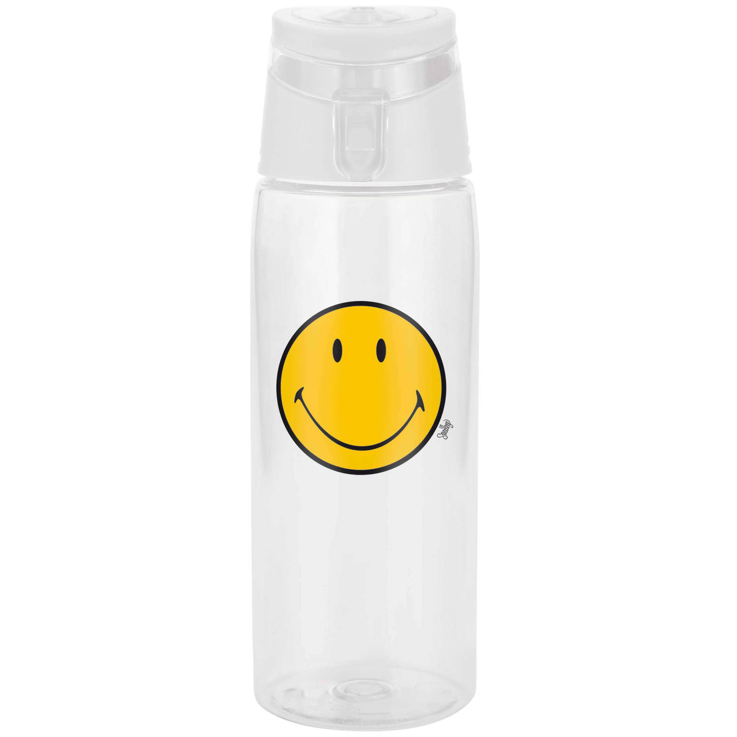 Zak!Designs - Smiley Classic Drinkbeker To Go 750 ml - Tritan - Transparant