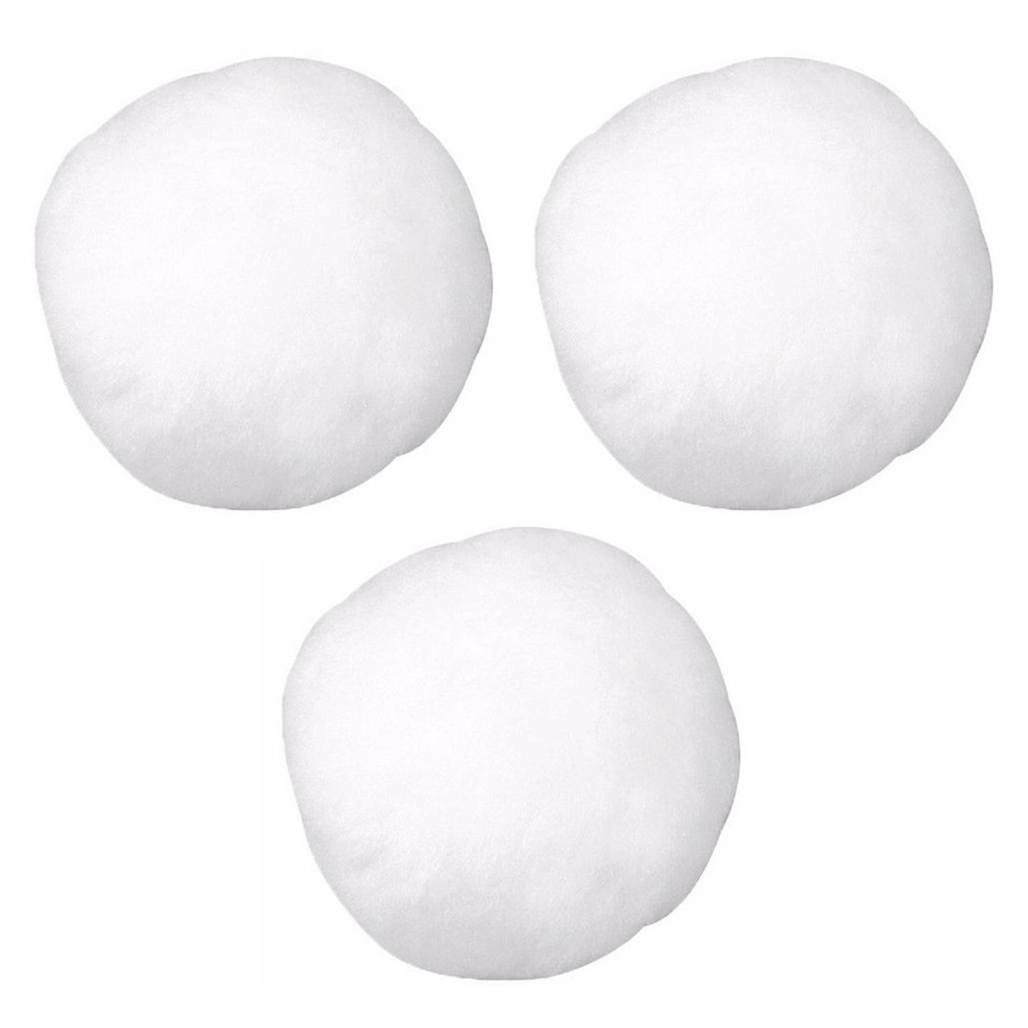 Kunst Sneeuwballen 7,5 Cm 5x - Decoratiesneeuw