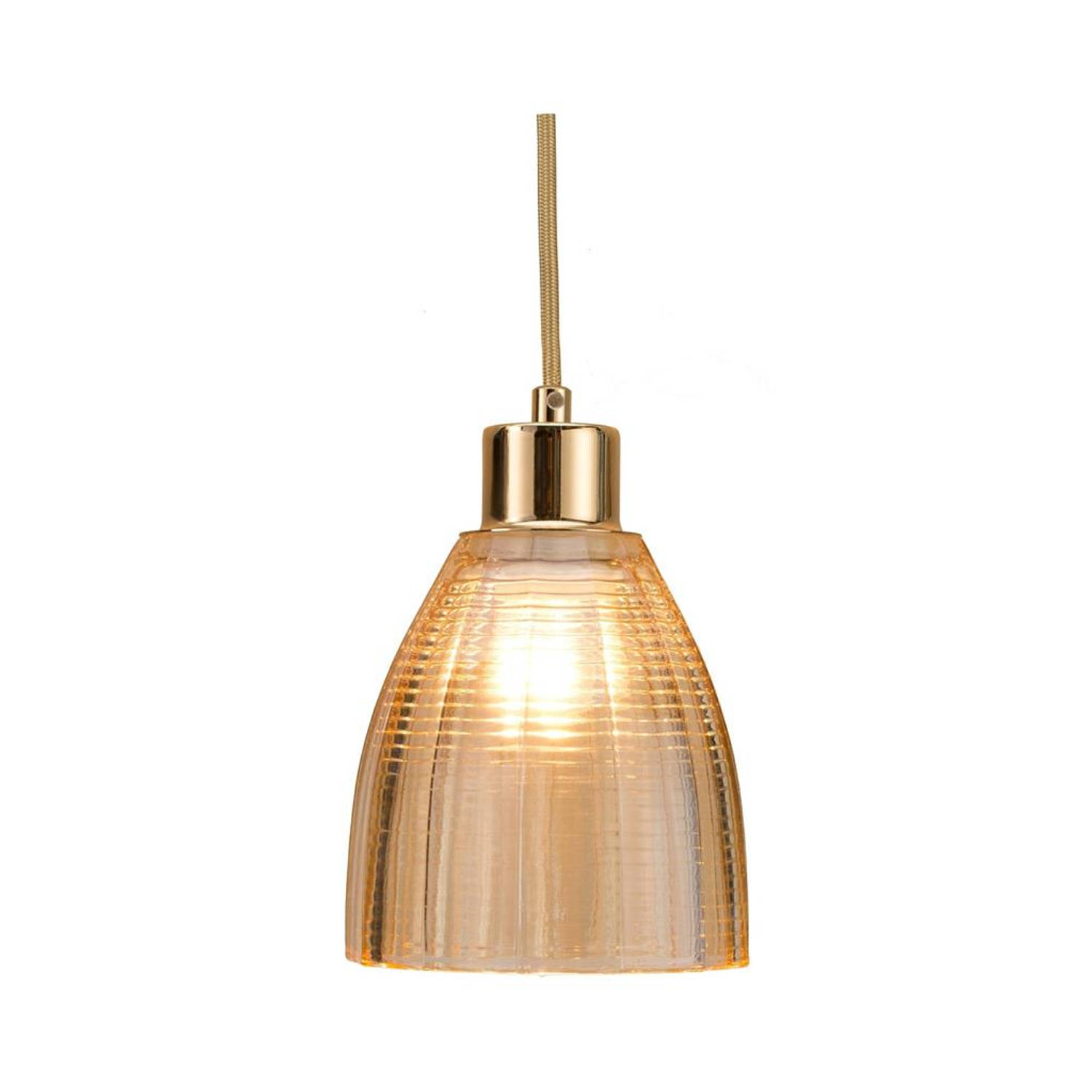 Pauleen Gleaming Gold Hanglamp - Ø133mm - Goud Glas