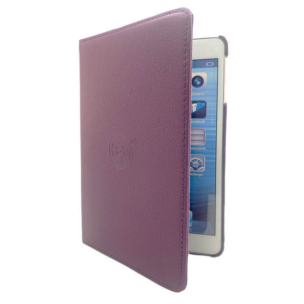 HEM iPad Hoes geschikt voor iPad Mini 1 / 2 / 3 - Paars - Draaibare Hoes - iPad Mini 1/2/3 hoes - Met Stylus Pen