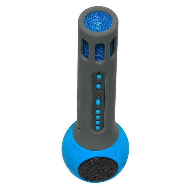 Denver KMS-10 - Draadloze karaoke speaker met microfoon - Blauw