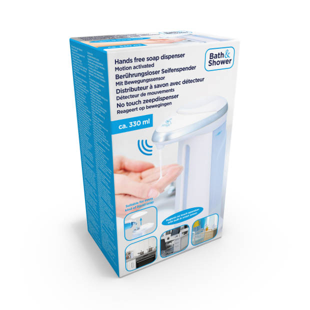 Bath & Shower zeepdispenser sensor 330 ml 12,5 x 19 cm wit