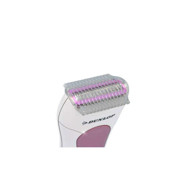 Dunlop Ladyshave - Oplaadbaar - Draadloos - LED-indicator - Wit/ Roze