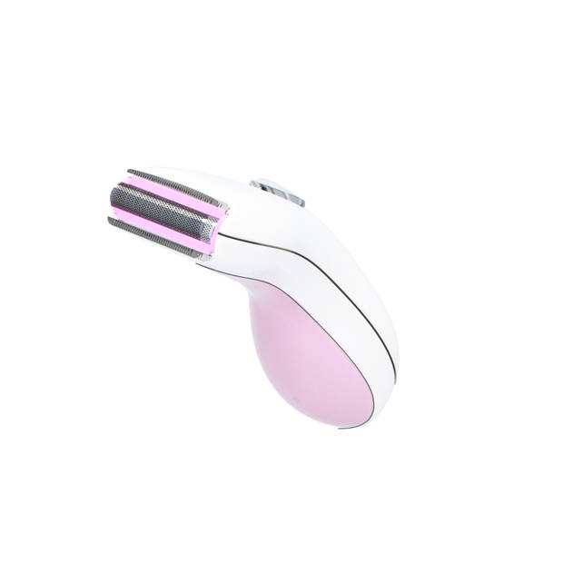 Dunlop Ladyshave - Oplaadbaar - Draadloos - LED-indicator - Wit/ Roze