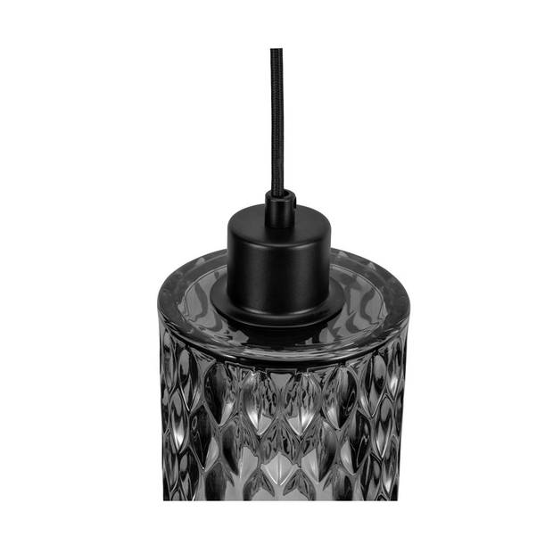 Pauleen Gleaming Magic Hanglamp - Ø 10,8cm - E27 - Grijs Rookglas