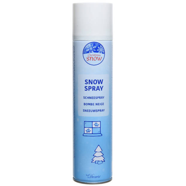 4x Sneeuwsprays/sneeuw spuitbussen 400 ml - Decoratiesneeuw