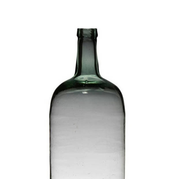 Luxe stijlvolle flessen bloemenvaas B19 x H60 cm cm transparant glas - Vazen