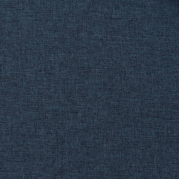 vidaXL Gordijnen linnen-look verduisterend haken 2 st 140x175 cm blauw