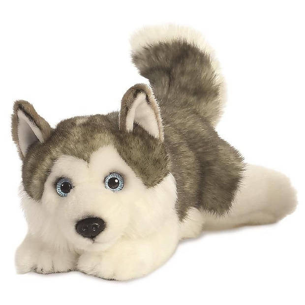 Pluche husky hond knuffel 28 cm - Knuffel huisdieren