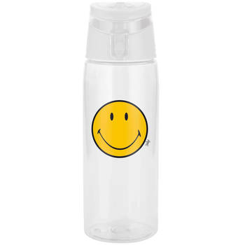 Zak!Designs - Smiley Classic Drinkbeker To Go 750 ml - Tritan - Transparant