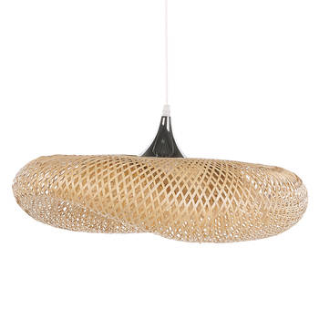 Beliani BOYNE - Hanglamp-Lichte houtkleur-Bamboehout