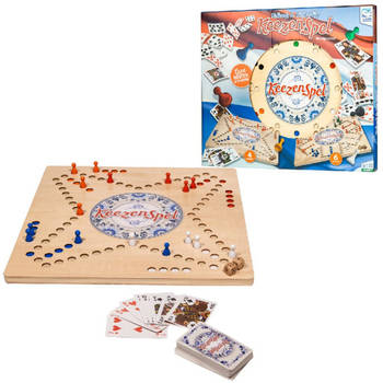 Clown Games - Keezenspel Deluxe - Bordspel - Dubbelzijdig - Hout