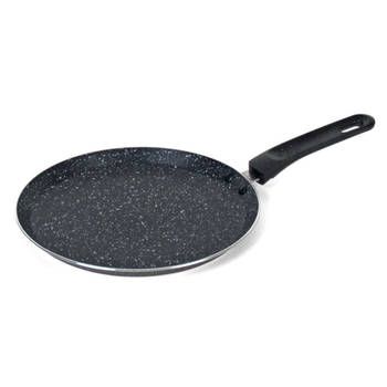 Zwarte aluminium pannenkoekenpan voor alle hittebronnen 24 cm - Koekenpannen