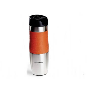 Edënbërg Classic Line - Thermosfles in RVS - Travel Mug - Thermos Beker - 480 ml - Oranje
