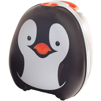 Jippie's plaspotje My Carry Potty Pinguin 26 x 15 cm zwart/wit