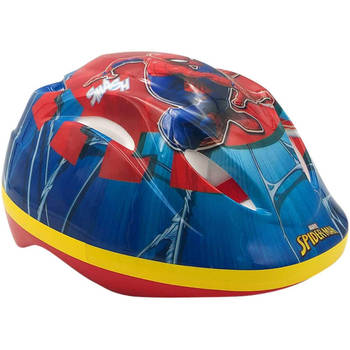 Volare fietshelm Spider-Man jongens 51-55 cm blauw/rood