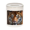 Foto tijger spaarpot 9 cm - Cadeau tijgers liefhebber - Spaarpotten