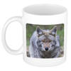 Foto mok wolf mok / beker 300 ml - Cadeau wolven liefhebber - feest mokken