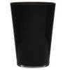 Luxe stijlvolle zwarte bloemenvaas 30 x 22 cm van glas - Vazen