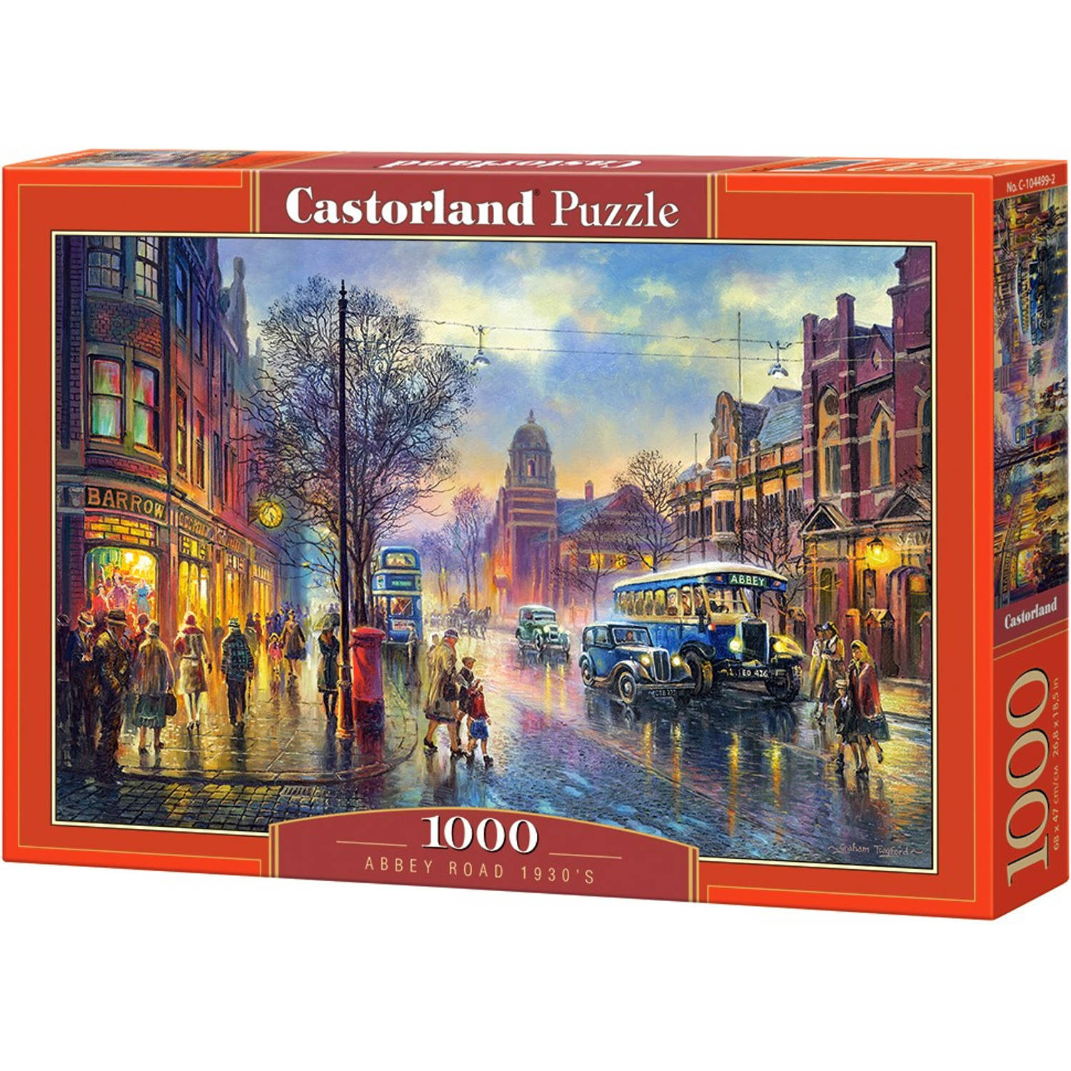 Castorland puzzel Abbey Road 35 x 25 cm karton 1000 stukjes