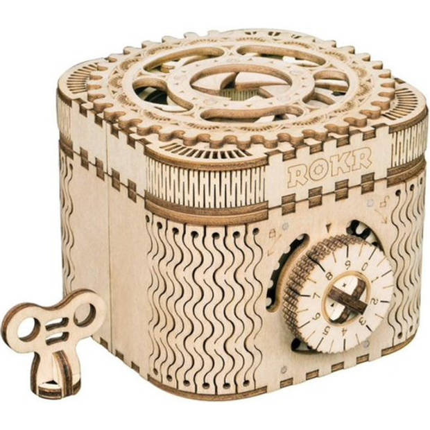 Robotime modelbouwset Treasure Box 12,4 cm hout 123-delig