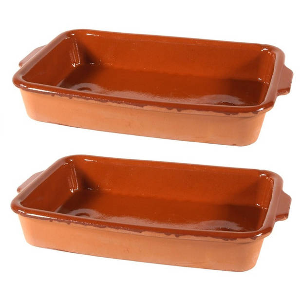 Ovenschaal - Pamplona - 4 liter - terracotta - tapas serveerschaal - Ovenschalen