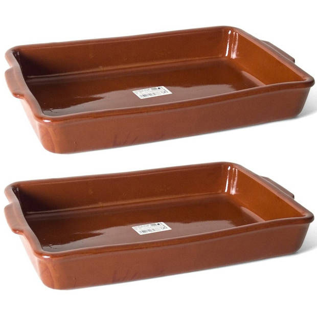 Ovenschaal - Pamplona - 8,5 liter - terracotta - tapas serveerschaal - Ovenschalen