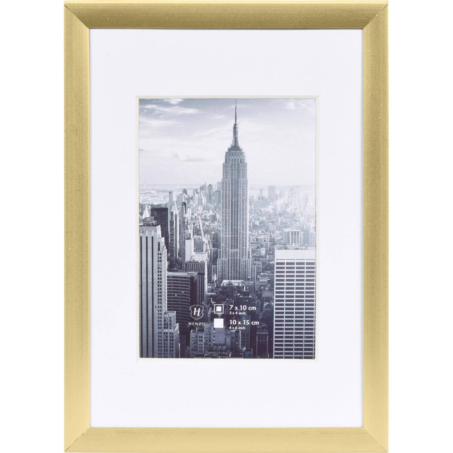 Henzo Fotolijst - Manhattan - Fotomaat 10x15 cm - Goud