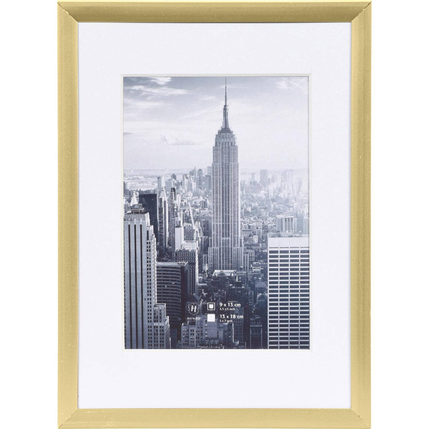 Henzo Fotolijst - Manhattan - Fotomaat 13x18 cm - Goud